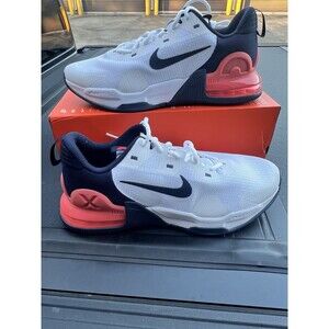 Nike Men’s Air Max Alpha Trainer 5 White Bright Crimson Shoes SZ 11 DM0829-102